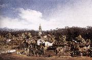 BELLOTTO, Bernardo View of Gazzada near Varese oil painting